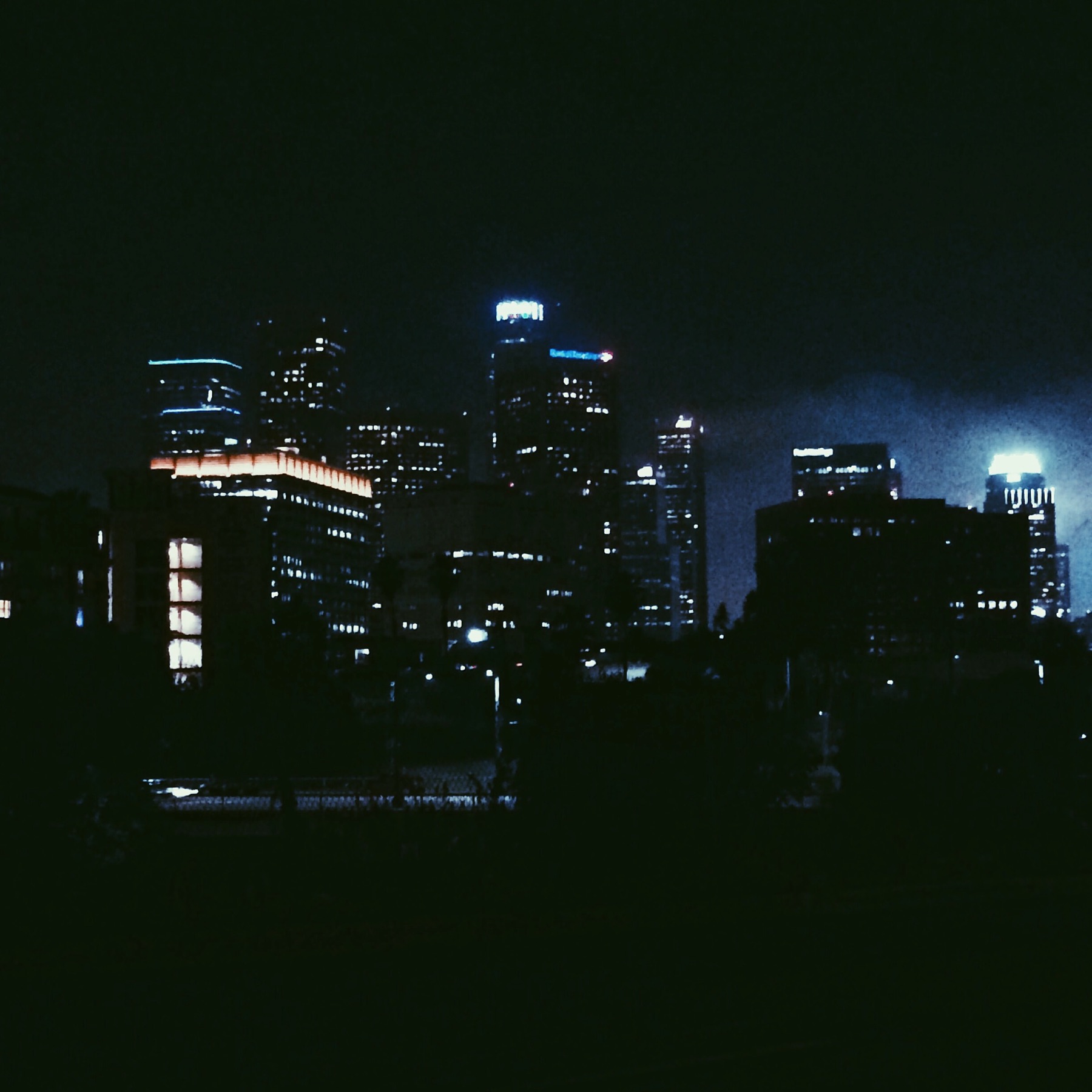 Los Angeles city lights at night